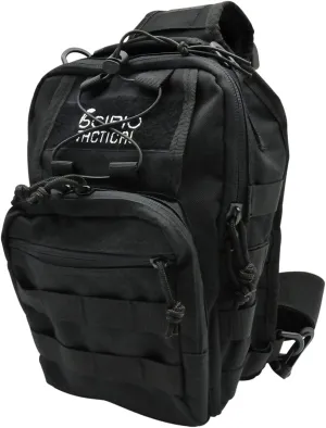 Scipio JYFSP11 Tactical Sling Bag with Heavy Duty Shoulder Strap Handbag, 13-Inch Shoulder Bag, Black
