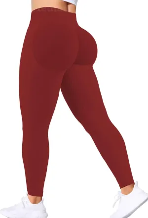 Scrunch Butt Lifting Leggings for Women Impact Gym Seamless Workout Leggings Mid Low Waist Tummy Control Yoga Pants