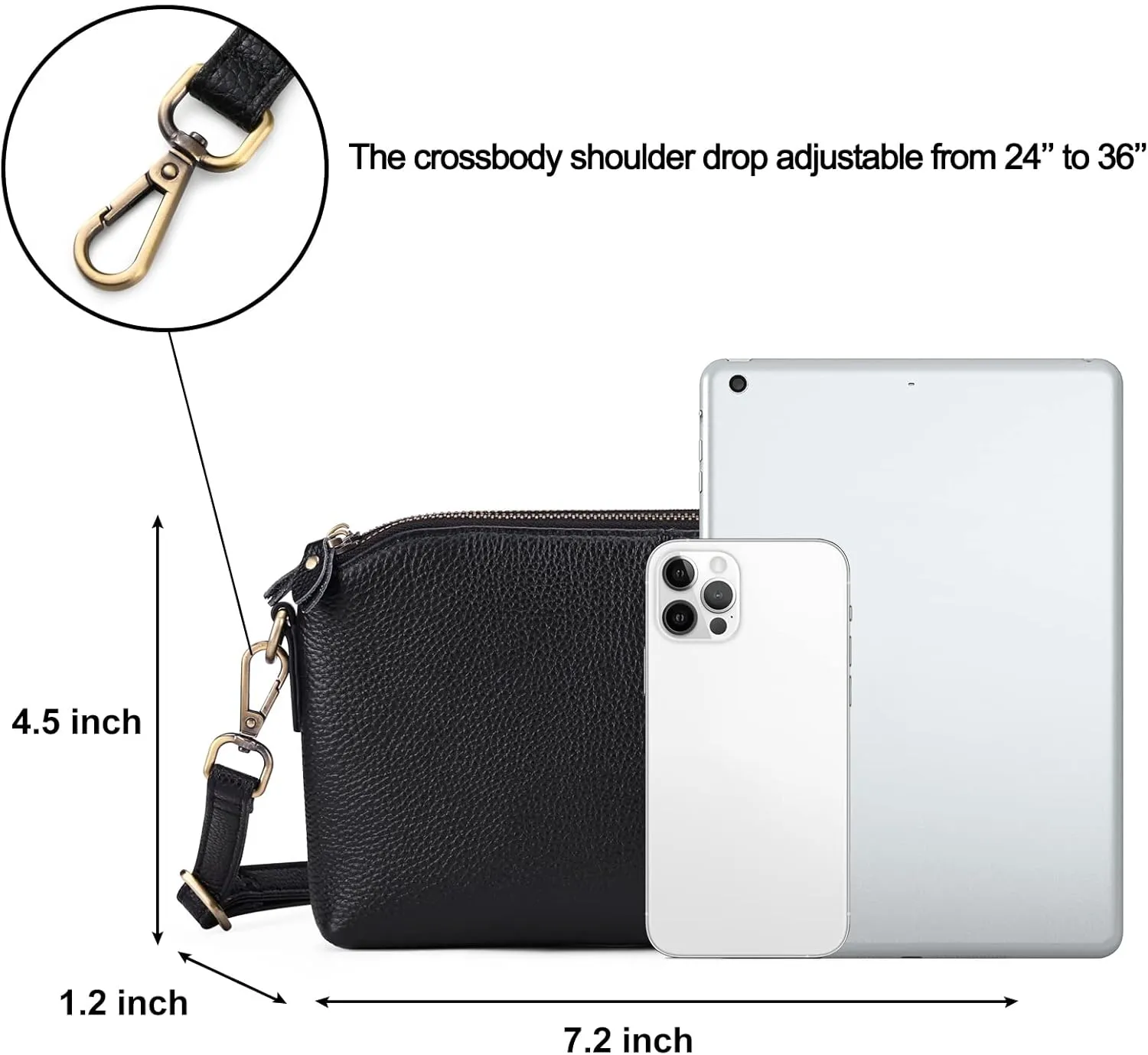 SENDEFN Sling Bag Crossbody Bags for Women Cross Body Purse Leather Fanny Pack Chest Bag for Travel