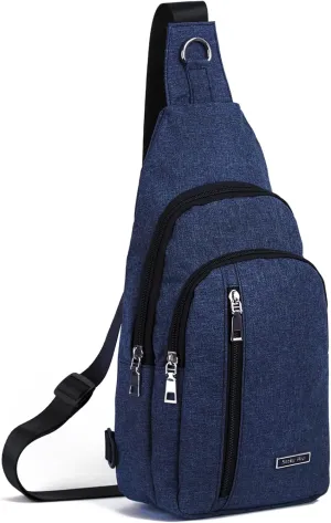 Seoky Rop Small Sling Bag Crossbody for Men Women One Strap Shoulder Cross Body Bag Sling Backpack for Travel