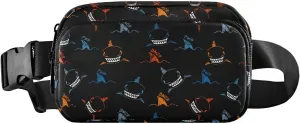 Shark Fanny Pack Women Men Fashion Belt Bag Waterproof Adjustable Strap Waist Pouch Casual Workout Travel Cycling Running