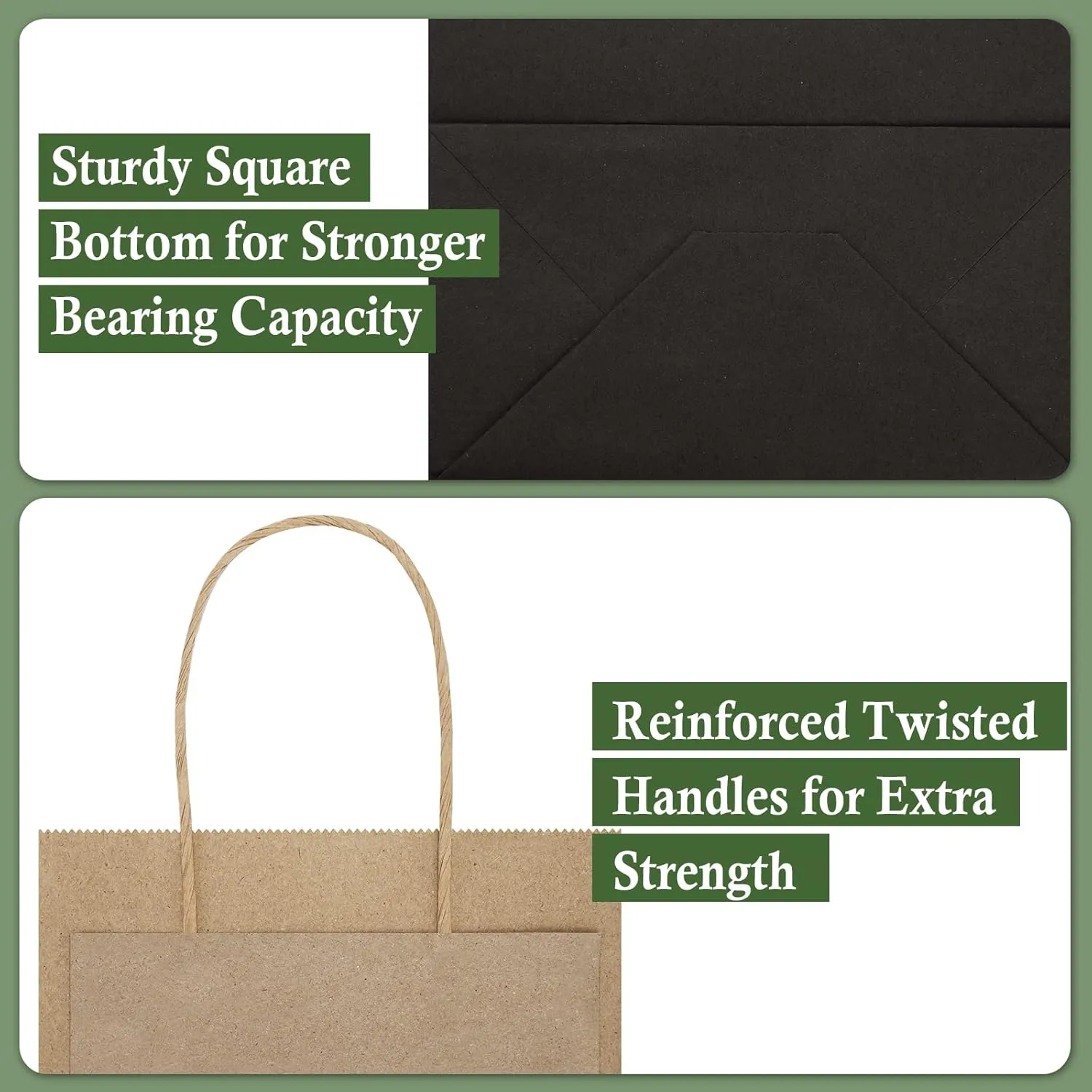 SHOPDAY 45Pcs Black Paper Bags with Handles, Assorted Sizes Gift Bags 5x3x8 & 8x4x10.5 & 10x5x13 15 Pcs Each Shopping Bags for Small Business Party