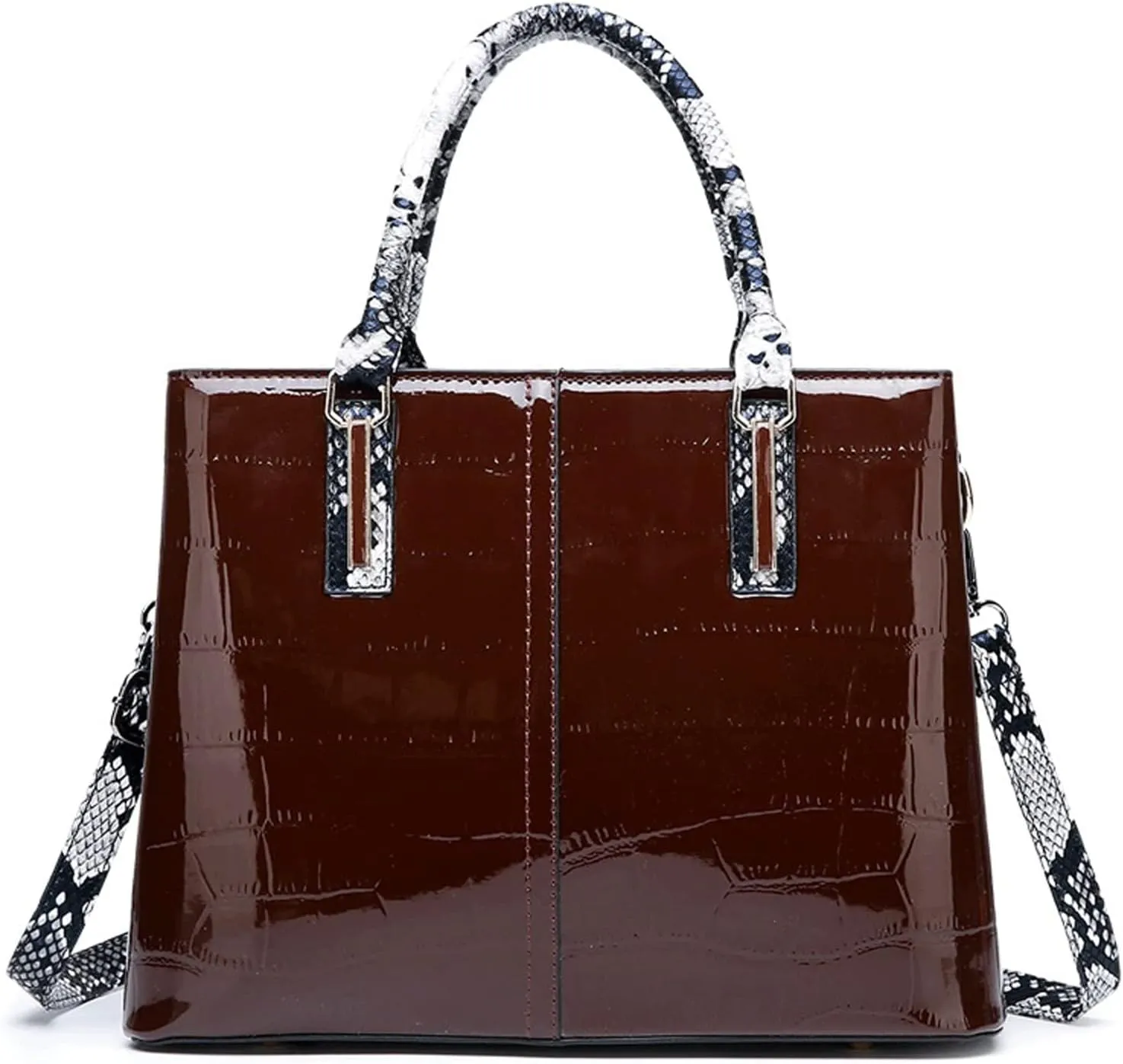Shoulder bag Luxury handbag ladies bag crocodile leather PU leather designer ladies one-shoulder messenger bag snake-shaped handbag