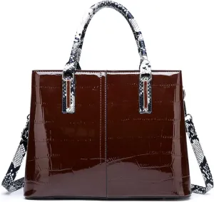 Shoulder bag Luxury handbag ladies bag crocodile leather PU leather designer ladies one-shoulder messenger bag snake-shaped handbag