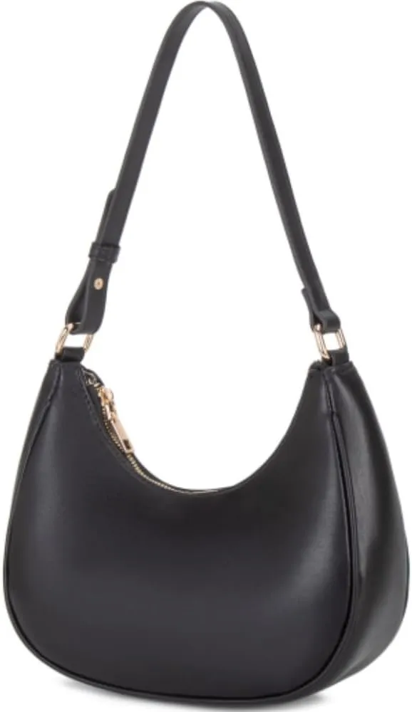Shoulder Bags for Women, Cute Hobo Tote Handbag Mini Clutch Purse with Zipper Closure