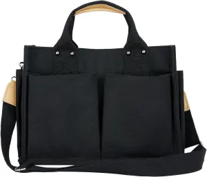 Simple and Fashionable Multi Pocket Canvas Tote Bags for Women