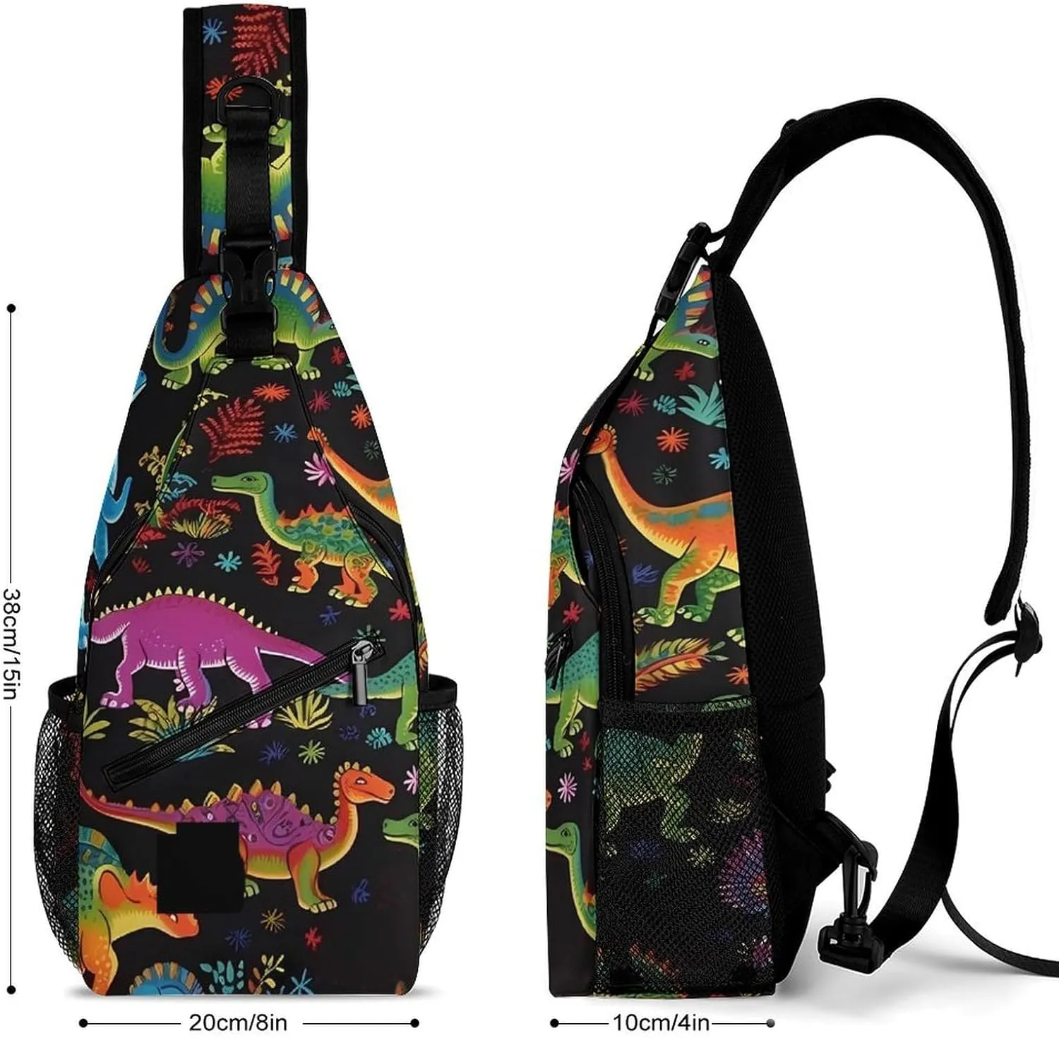 Sketch Style Vegetables Crossbody Bag, Sling Bag, Sling Backpack, Belt Bags for Travel Outdoors Hiking