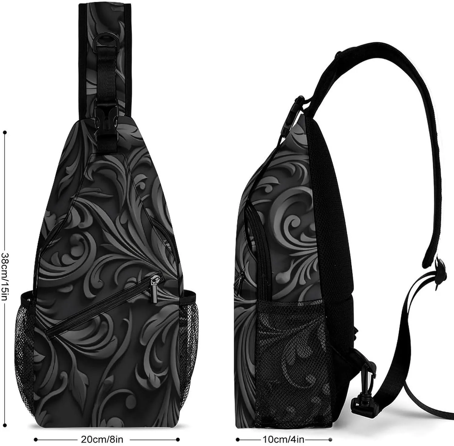 Sketch Style Vegetables Crossbody Bag, Sling Bag, Sling Backpack, Belt Bags for Travel Outdoors Hiking