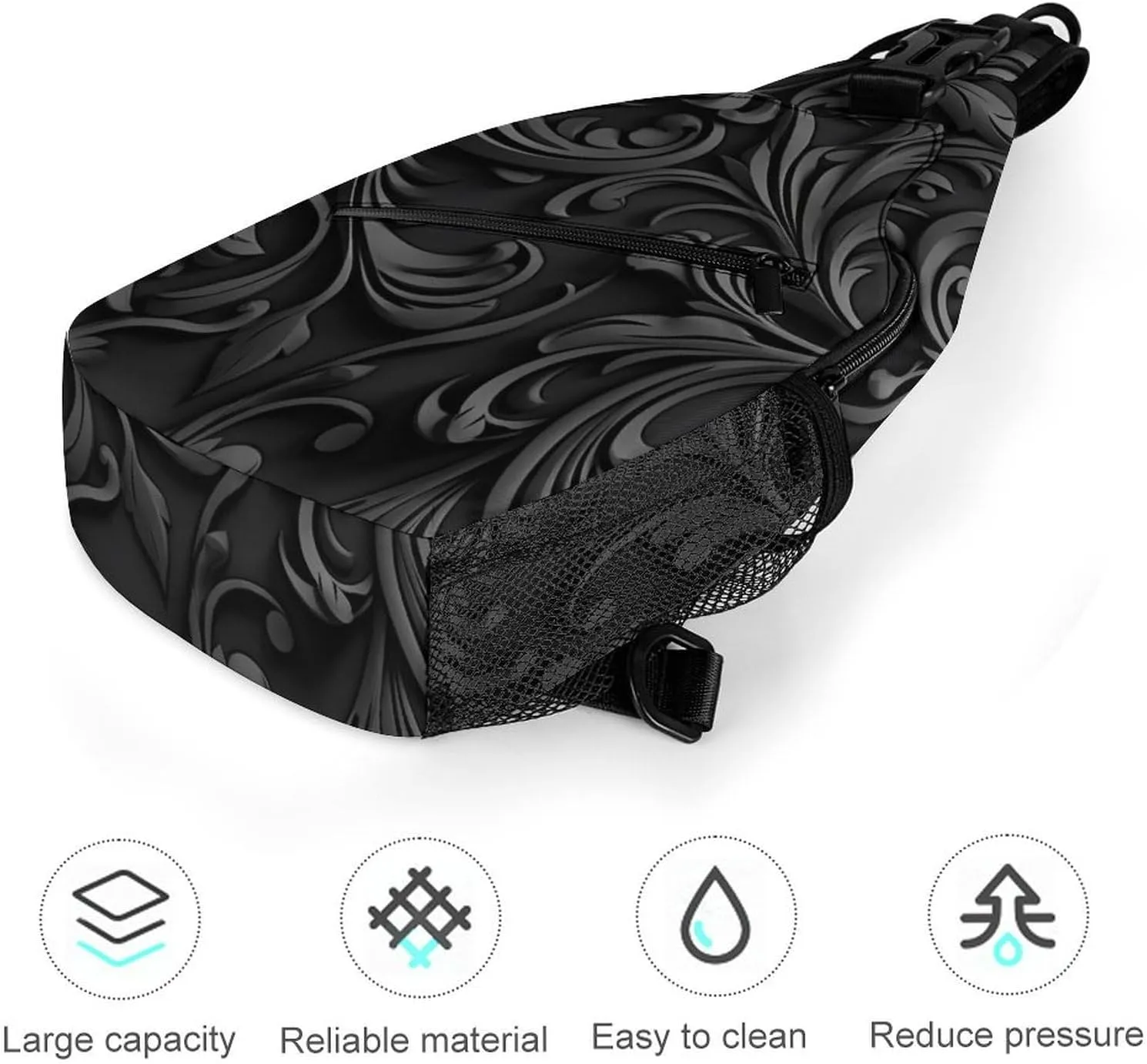 Sketch Style Vegetables Crossbody Bag, Sling Bag, Sling Backpack, Belt Bags for Travel Outdoors Hiking
