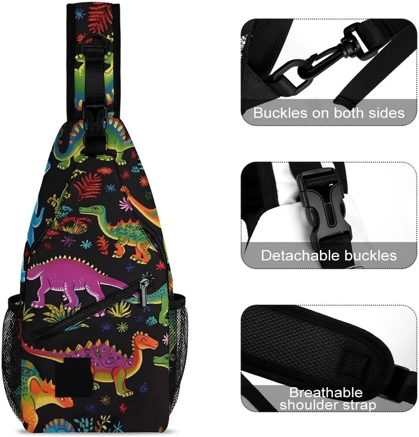 Sketch Style Vegetables Crossbody Bag, Sling Bag, Sling Backpack, Belt Bags for Travel Outdoors Hiking