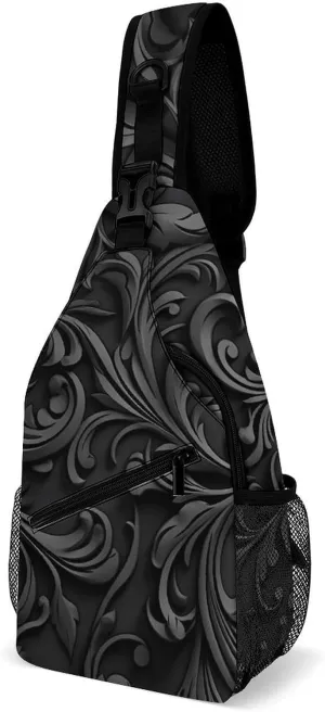 Sketch Style Vegetables Crossbody Bag, Sling Bag, Sling Backpack, Belt Bags for Travel Outdoors Hiking