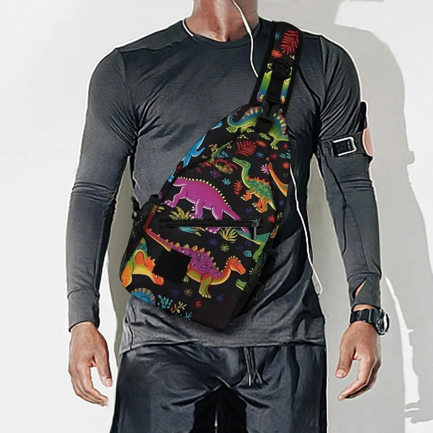 Sketch Style Vegetables Crossbody Bag, Sling Bag, Sling Backpack, Belt Bags for Travel Outdoors Hiking
