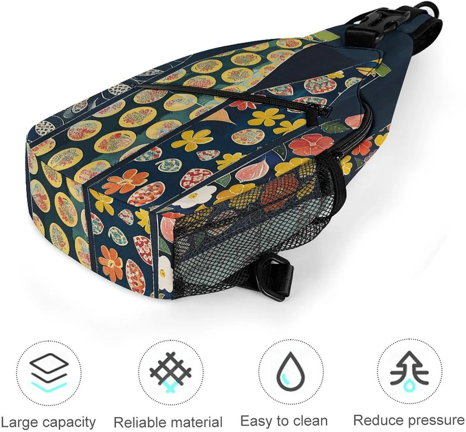 Sling Backpack Crossbody for Man Woman Different Milk Bottles Cross Body Adjustable Chest Bag