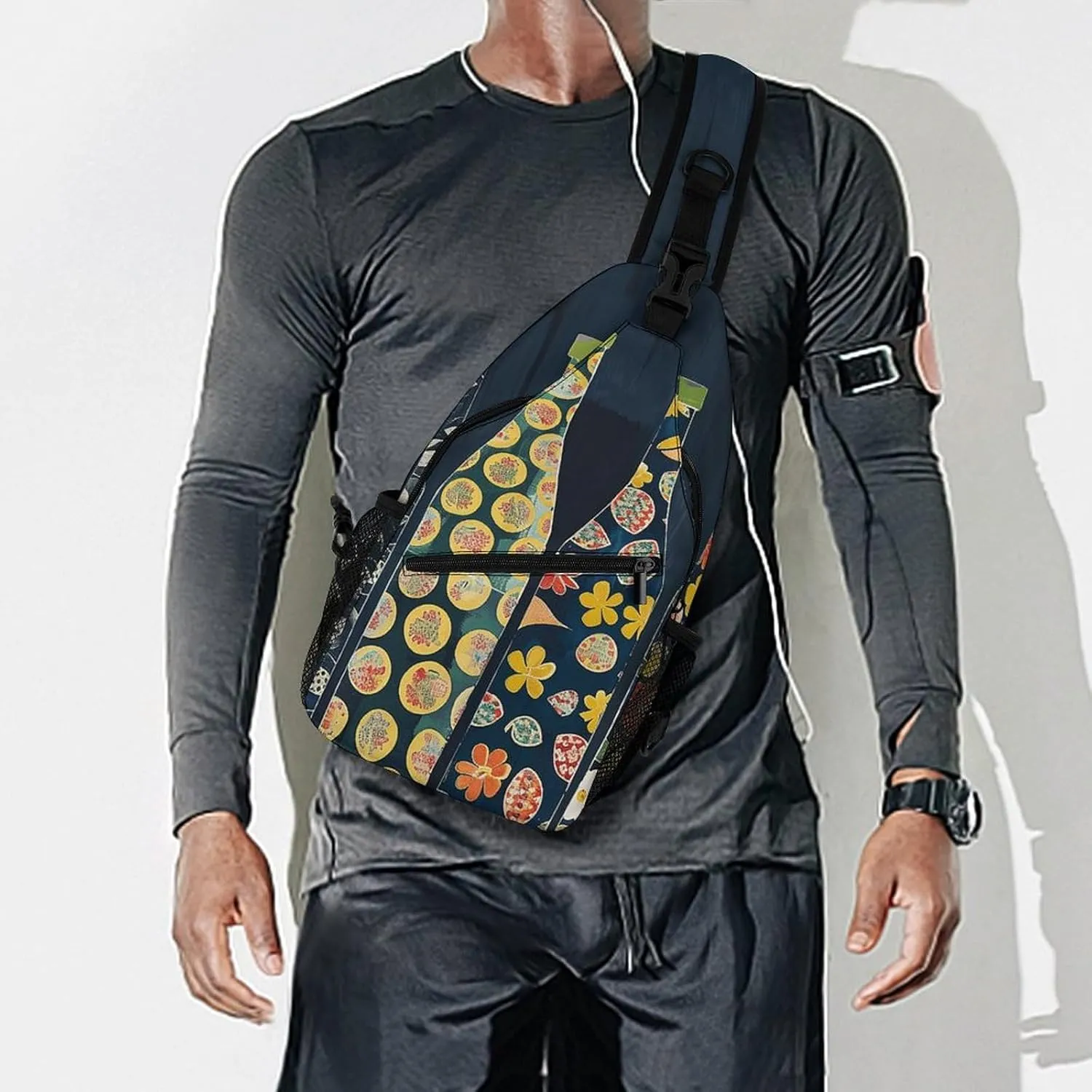 Sling Backpack Crossbody for Man Woman Different Milk Bottles Cross Body Adjustable Chest Bag
