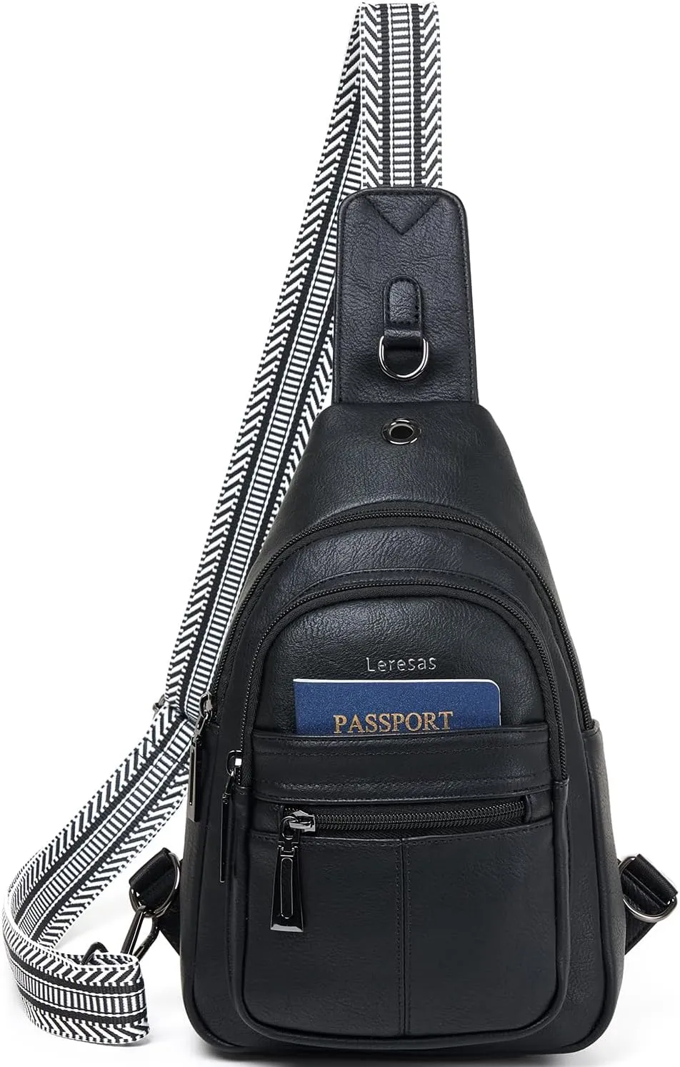 Sling Bag for Women Crossbody Purse Leather Crossbody Bag Fanny Pack Chest Pack for Travel Everyday Vacation