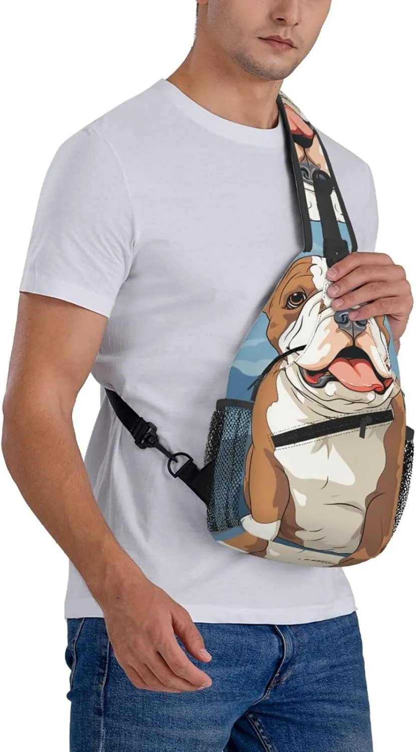 Sling Bag for Women Men Crossbody Bag Sling Backpack Falcon Fighter Cross Body Bag Adjustable Chest Bag