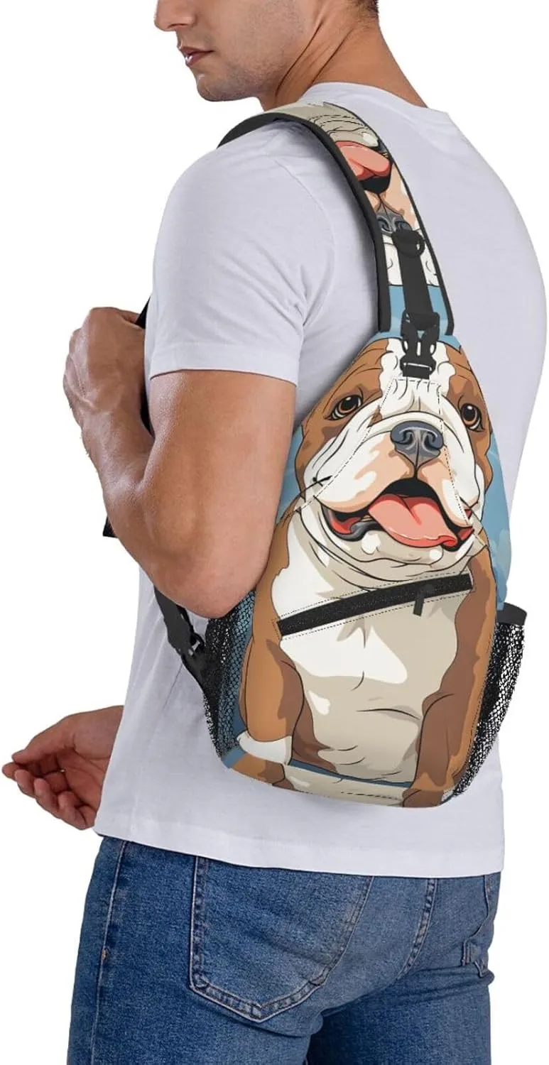 Sling Bag for Women Men Crossbody Bag Sling Backpack Falcon Fighter Cross Body Bag Adjustable Chest Bag
