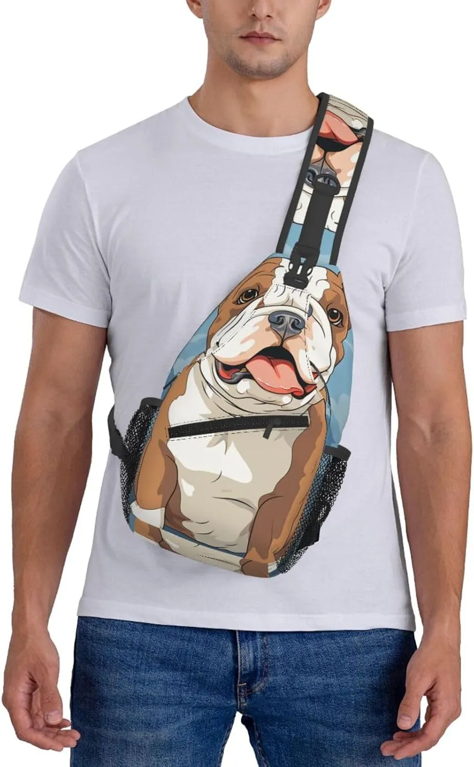Sling Bag for Women Men Crossbody Bag Sling Backpack Falcon Fighter Cross Body Bag Adjustable Chest Bag