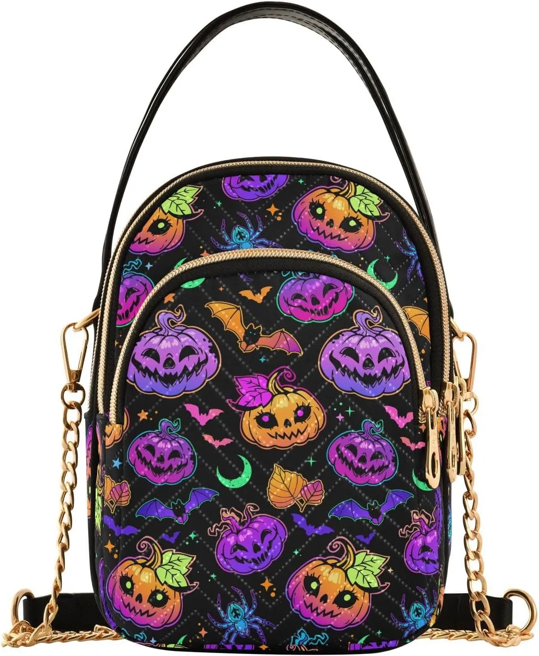 Small Cross body Bags for Women Quilted Crossbody Cell Phone Shoulder Purse Handbags Wallet Detachable Chain Bag