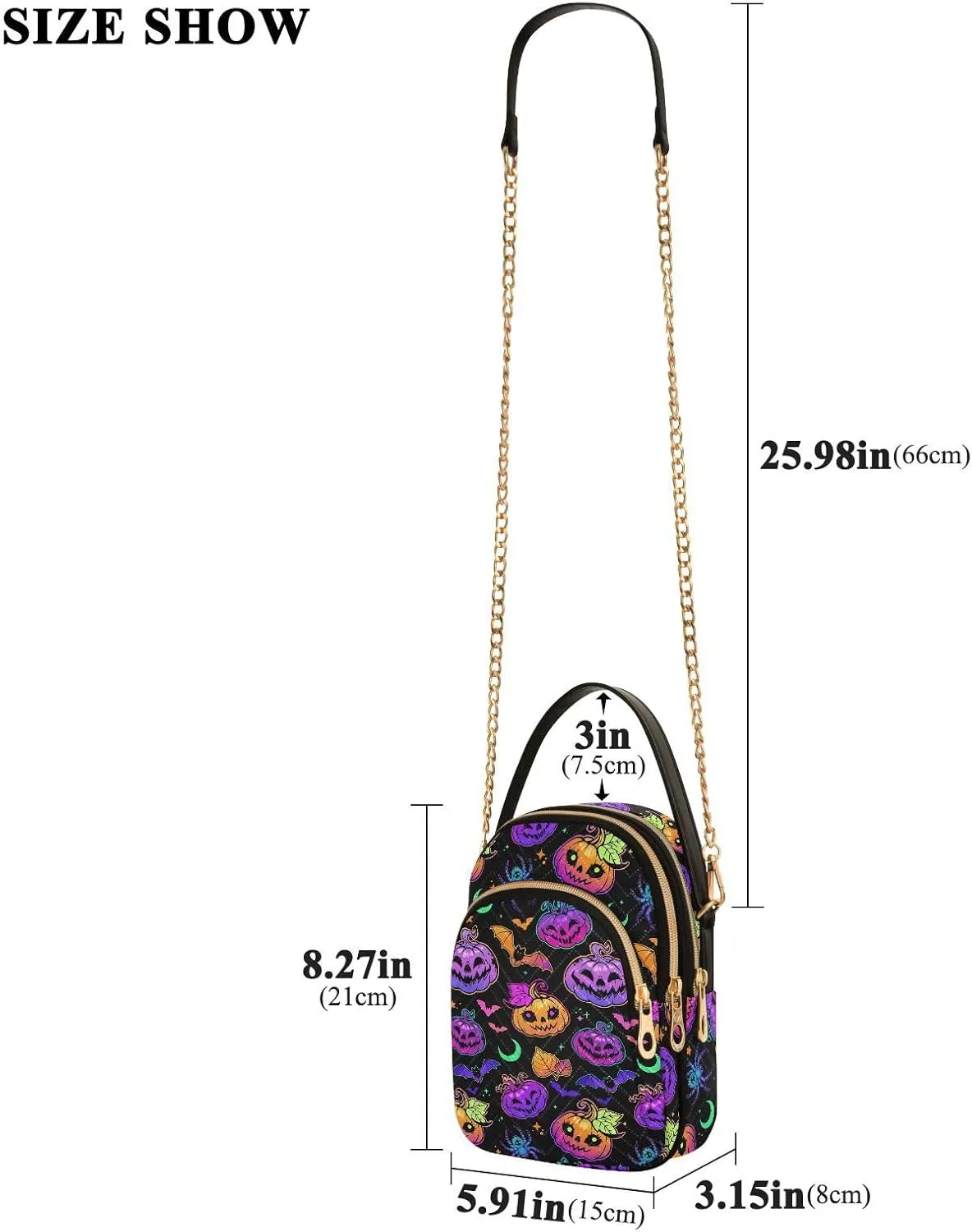 Small Cross body Bags for Women Quilted Crossbody Cell Phone Shoulder Purse Handbags Wallet Detachable Chain Bag