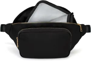 Small Diaper Bag with Portable Changing Pad, Crossbody Pack with Wipes Pocket, Women Fanny Pack Waist Bag for Travel, Stroller Diaper Bag (Medium)