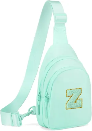 Small Initial Sling Bag for Girls & Women - Cute Crossbody Fanny Pack Gift