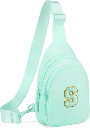Small Initial Sling Bag for Girls & Women - Cute Crossbody Fanny Pack Gift