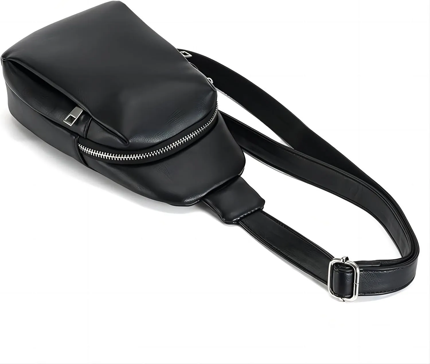 Small Sling Bag for Women Crossbody Leather Crossbody Fanny Packs Chest Bag for Women Travel Gifts (black2)