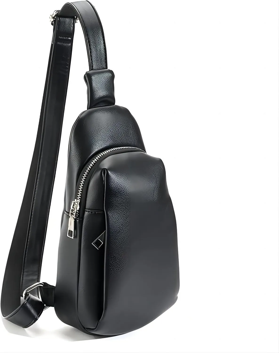 Small Sling Bag for Women Crossbody Leather Crossbody Fanny Packs Chest Bag for Women Travel Gifts (black2)