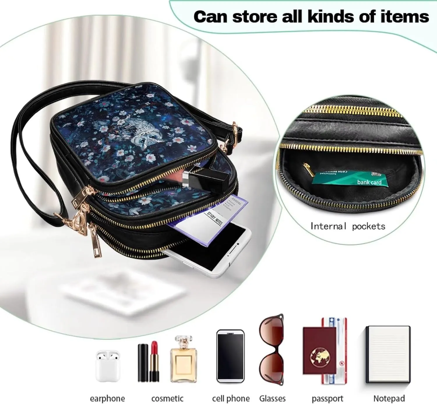 Small Sling Bag for Women Crossbody Purse Womens Crossbody Cell Phone Purse Holder Wallet Satchel Handbags