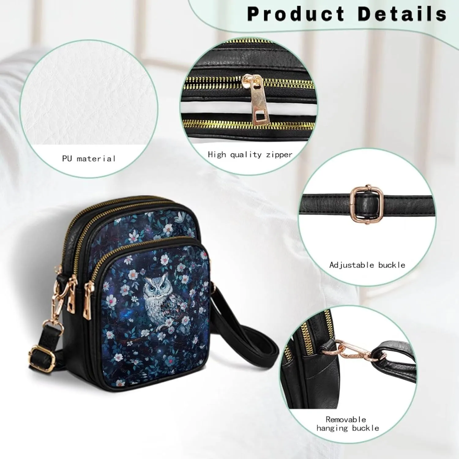 Small Sling Bag for Women Crossbody Purse Womens Crossbody Cell Phone Purse Holder Wallet Satchel Handbags