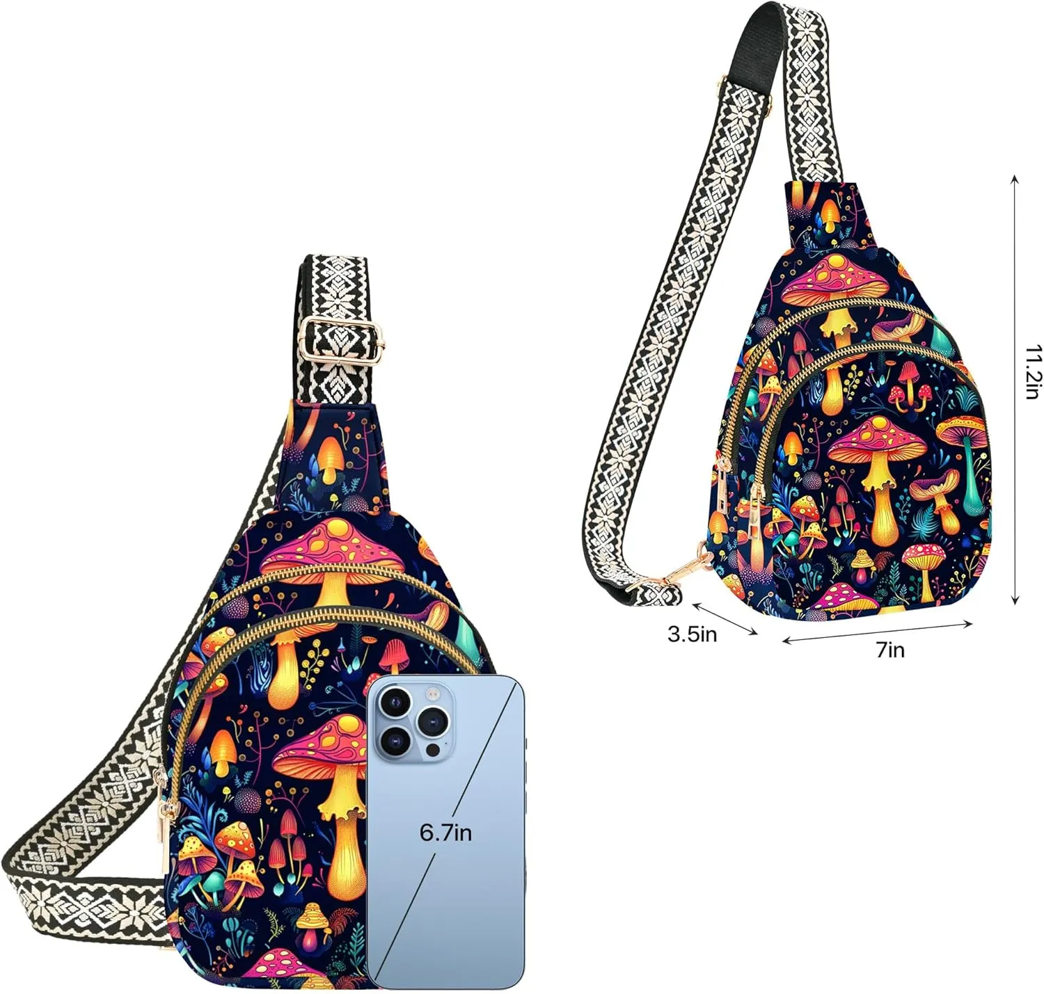 Small Sling Bag for Women Leather Crossbody Bags Sling Backpack for Outdoor Travel