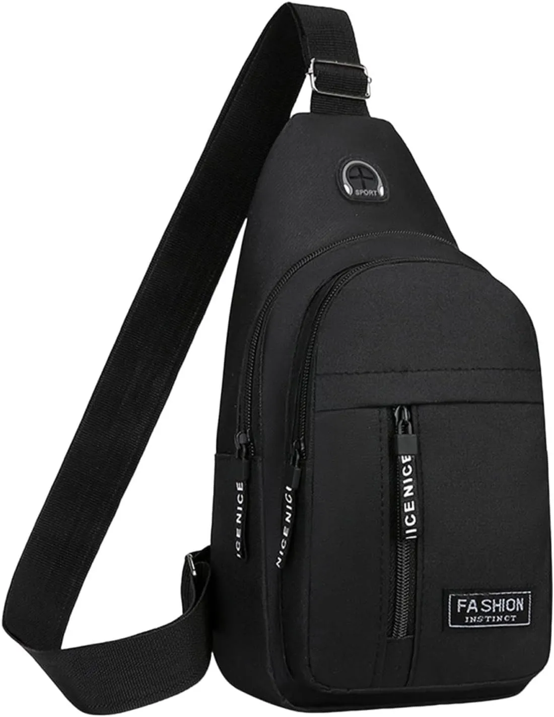 Small Sling Bag, Lightweight Crossbody Backpack for Men Women, Shoulder Chest Bags for Outdoor Sports Hiking Cycling