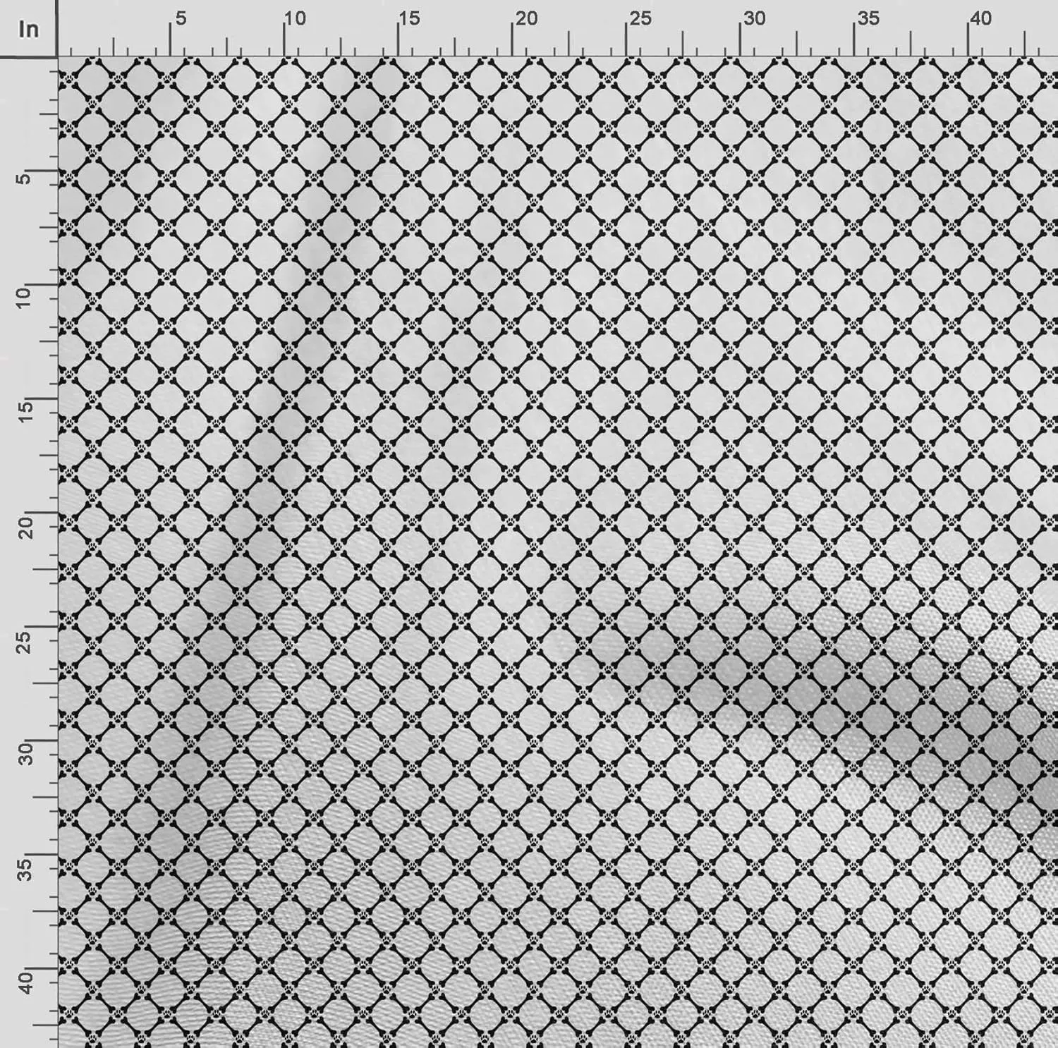 Soimoi Dog Print - Black, Canvas Fabric Material - 56 Inch Wide, 1 Yard, Unstitched Fabric for Upholstery, Bags, Workwear and Outdoor Gear.