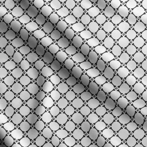 Soimoi Dog Print - Black, Canvas Fabric Material - 56 Inch Wide, 1 Yard, Unstitched Fabric for Upholstery, Bags, Workwear and Outdoor Gear.