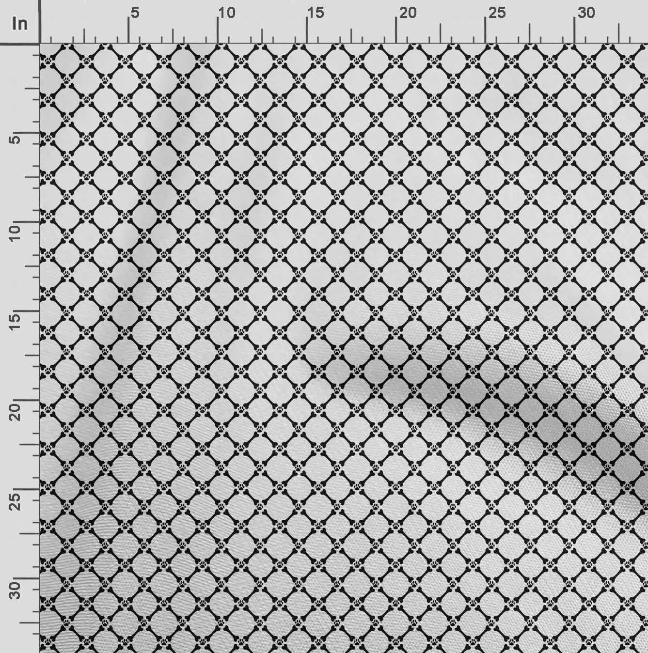 Soimoi Dog Print - Black, Canvas Fabric Material - 56 Inch Wide, 1 Yard, Unstitched Fabric for Upholstery, Bags, Workwear and Outdoor Gear.