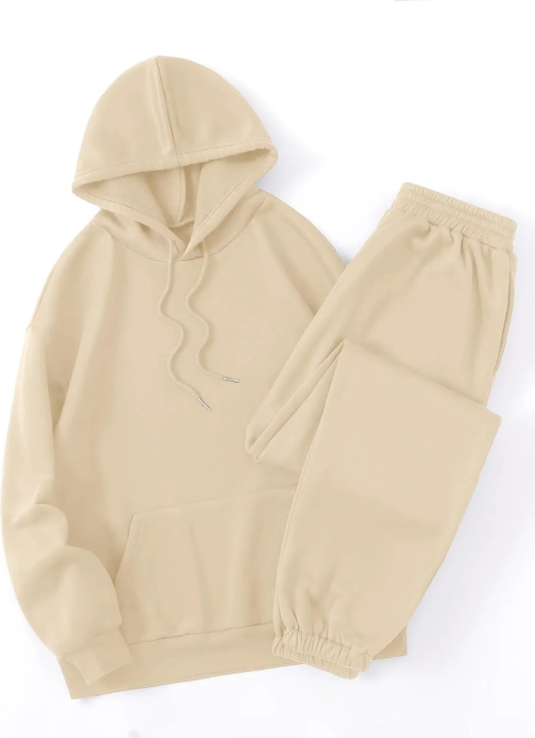 SOLY HUX Women's 2 Piece Outfits Letter Graphic Drawstring Long Sleeve Hoodies Sweatshirt and Sweatpants Set