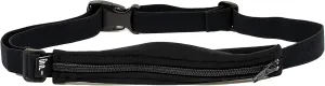 SPIbelt Original Pocket Running Belt for Women Men, Phone Holder for Running, Running Fanny Pack, Holder for Phone, Running Waist Pack, Expandable, Adjustable. No Logo Band, Black with Black Zipper