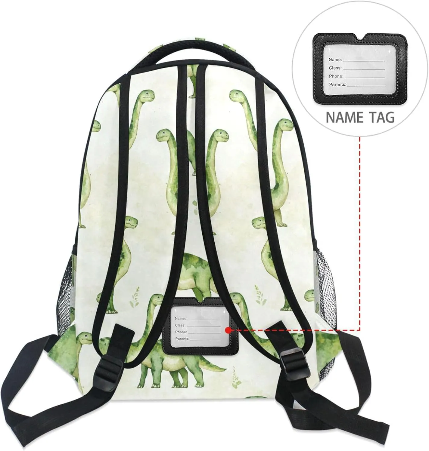 Sport Backpack for Unisex Adult Waterproof Diaper Bag Backpack with Chest Strap Gift Men & Women Beauty Dinosaur Diplodocus Plain