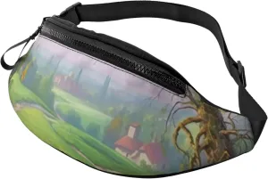 Spring Landscape Fanny Pack for Man Women Waist Bag Adjustable Belt Casual Chest Bag Bum Bags for Travel Sports Running Hiking Waist Packs