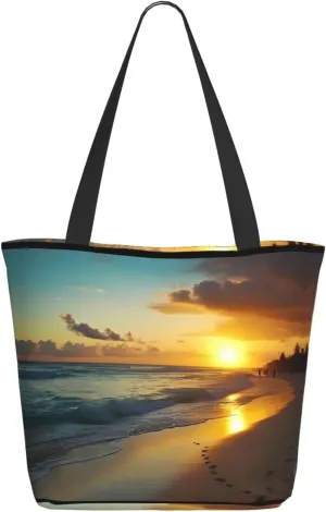 Strawberry Printed Fashionable Large Handbag And Shoulder Bag, Suitable For Various Daily Use