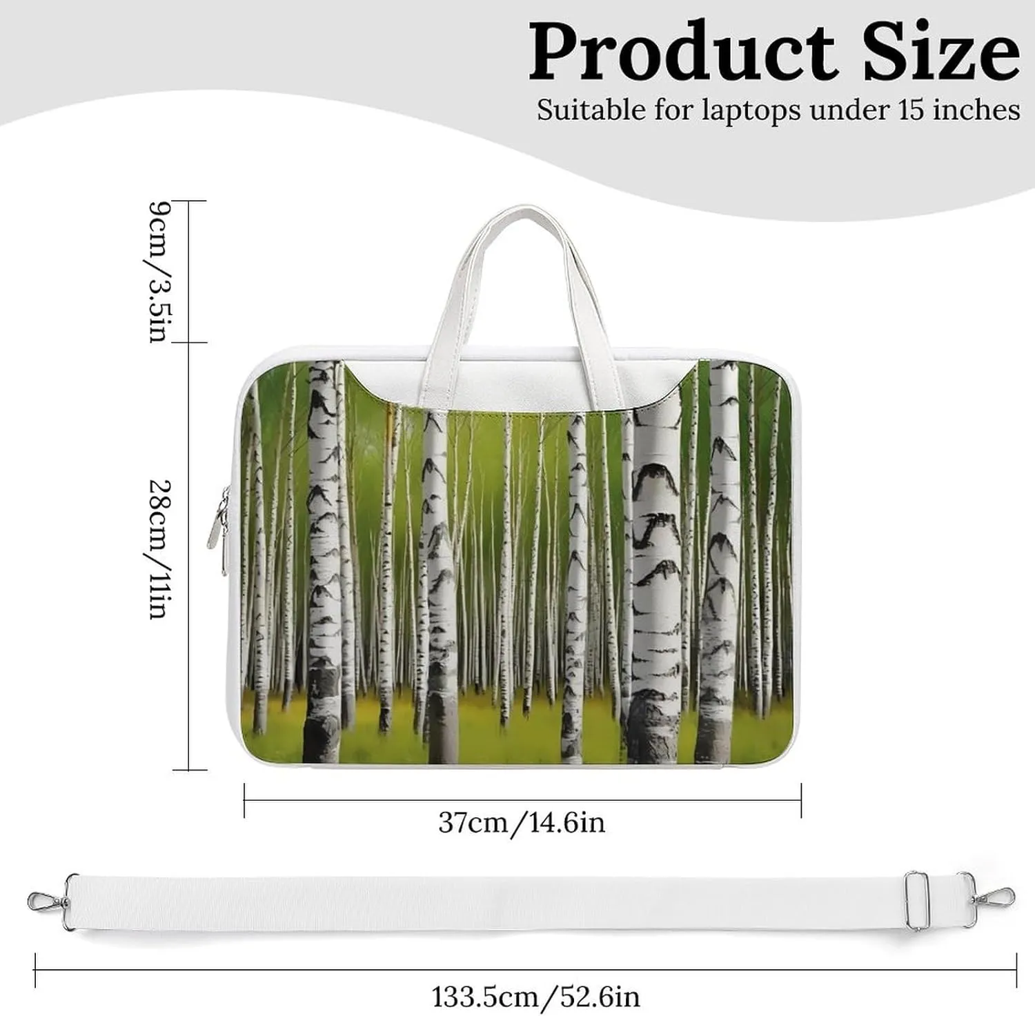 Sunshine in Late Summer Printed Laptop Sleeve Case Lightweight Computer Carrying Bag for Men Women Work Travel