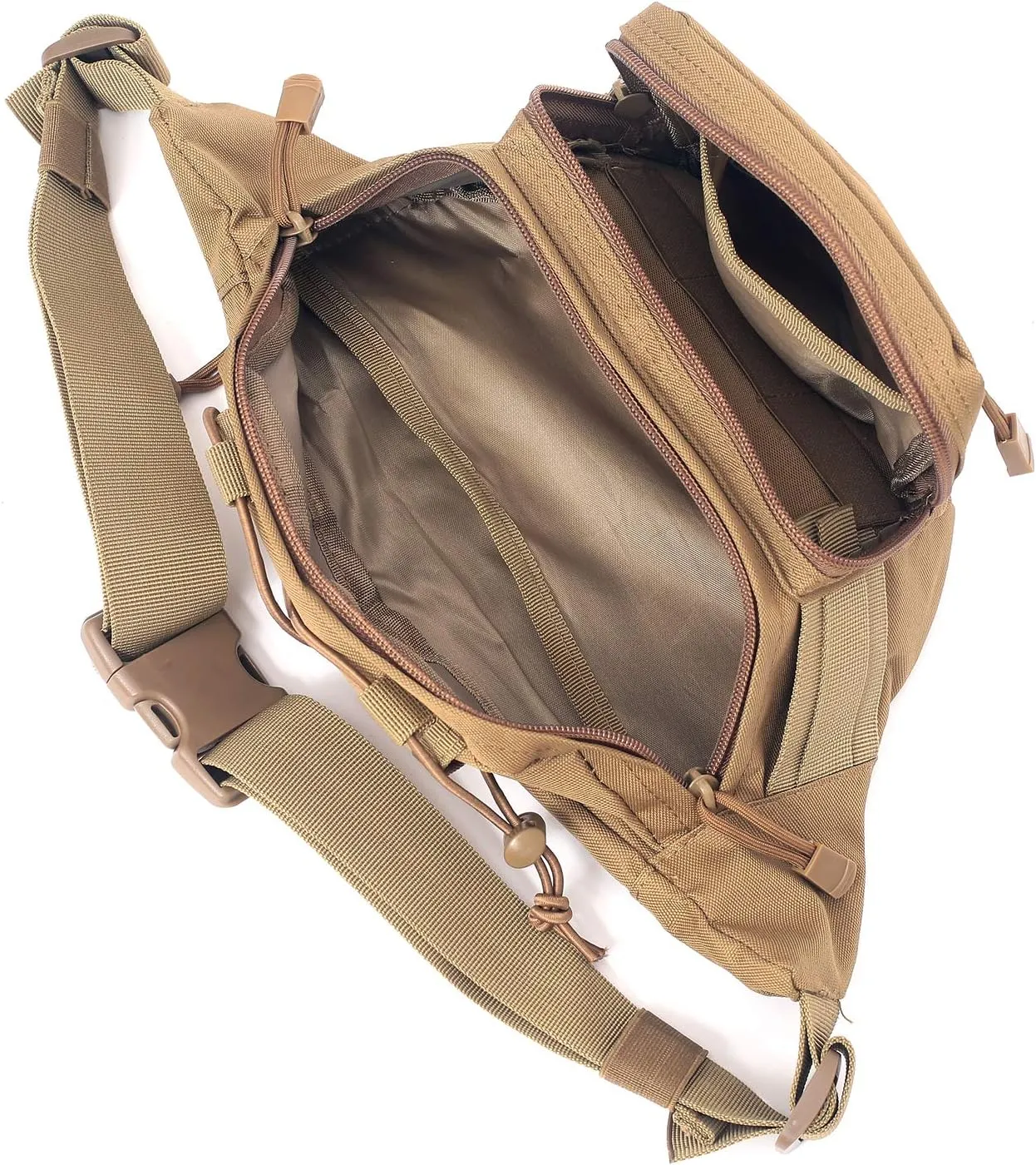 Tactical Fanny Pack Military Waist Bag Pack Hip Bum EDC Bag with Adjustable Strap for Camping Hiking Hunting