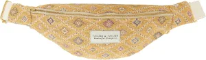 Tailor & Tailor Ethnic Pattern Waist Bag - Adjustable Belt, Lightweight Fabric, Multipurpose Fanny Pack, Western Style Belt Bag (Yellow)