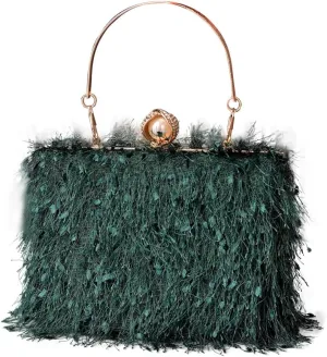 Tassel Evening Bag for Women Rhinestone Clutch Bag Beaded Handbag Bridal Wedding Purse Shoulder Bag