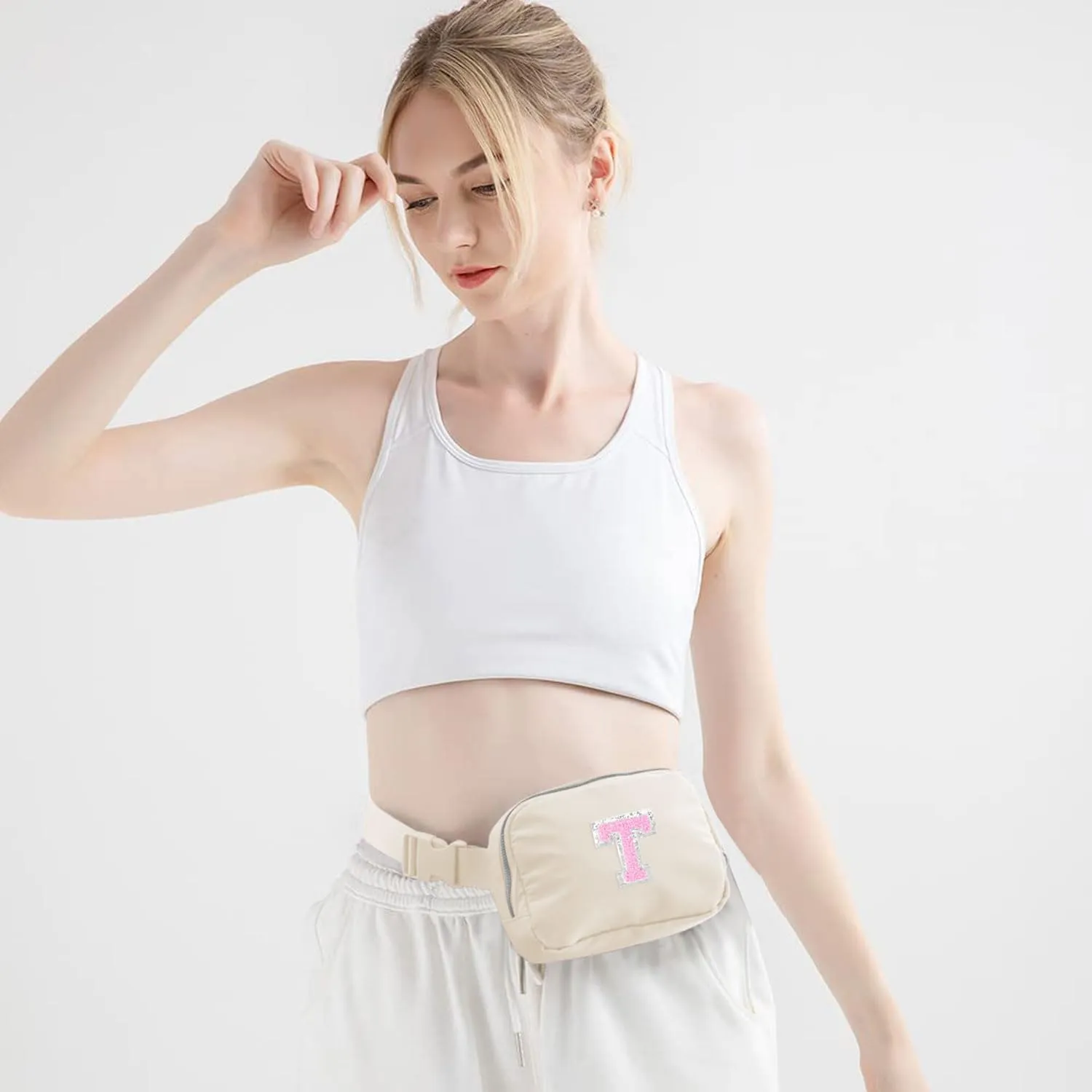 Teacher Appreciation Gifts for Women,Teacher Birthday Gifts,Teacher Bag Ideas,Thank You Teacher Christmas Gifts Teacher Retirement Gifts for Women Teachers Day Gift,Belt Bag Crossbody Bag|Cream T