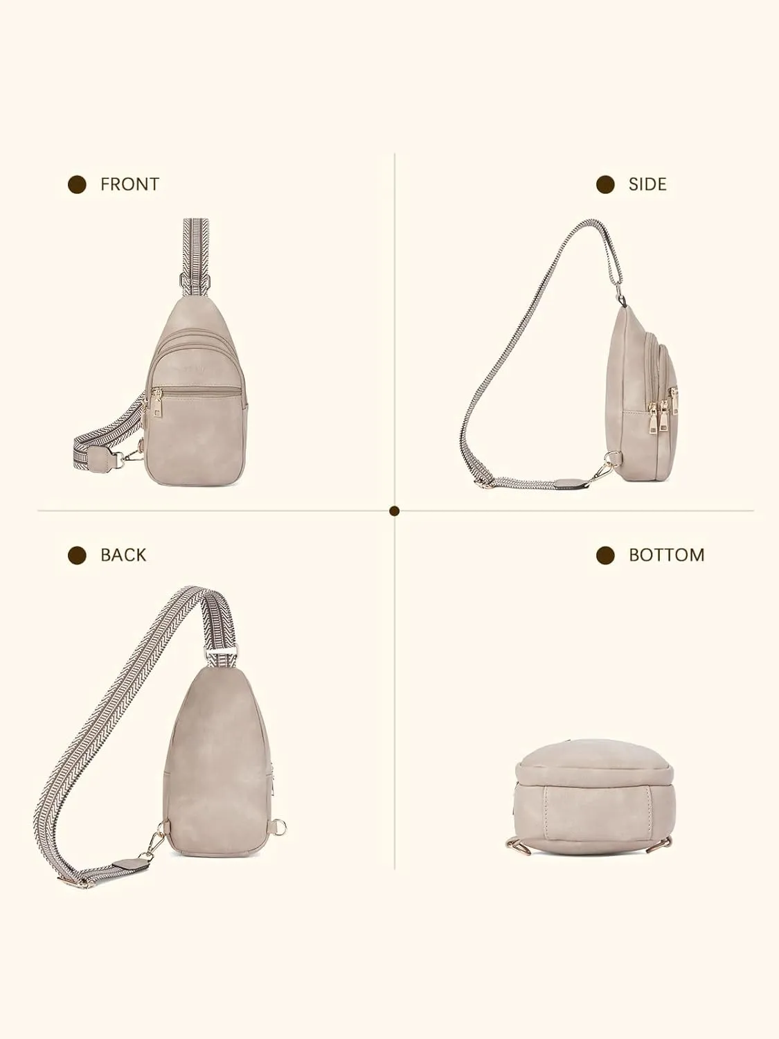 Telena Crossbody Bags for Women Cross Body Sling Bag with Adjustable Shoulder Strap