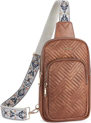 Telena Large Sling Bag Crossbody Bags for Women Fanny Packs Cross Body with Adjustable Strap