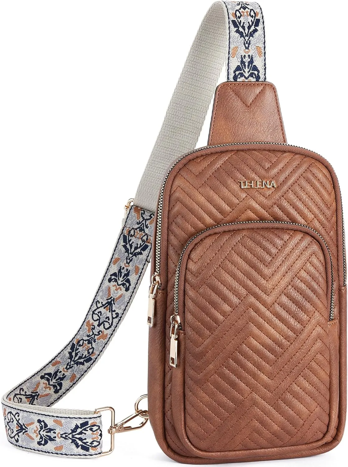 Telena Large Sling Bag Crossbody Bags for Women Fanny Packs Cross Body with Adjustable Strap