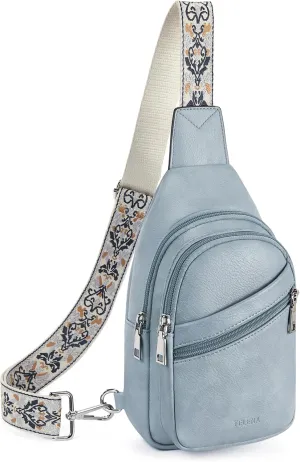 Telena Sling Bag for Women Crossbody Bags Purse for Women Vegan Leather Fanny Pack with Adjustable Strap